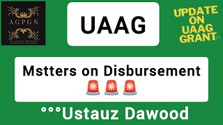 MATTERS ON DISBURSEMENT  USTAUZ DAWOOD [upl. by Dorotea]