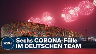 Olympische Spiele 2022 in China Offizielle Eröffnungsfeier wird geprobt  Sechs Deutsche infiziert [upl. by Ycniuqed]