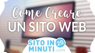 Come Creare un Sito Web Professionale in 20 Minuti [upl. by Harts]