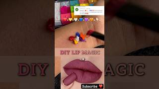 This DIY Lipstick Will Blow Your Mind 🤯😍lipstickhacks colourmixing shortsfeed [upl. by Derinna]