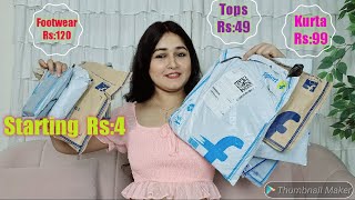 Rs99 Dress Rs49 Top🔥 Shopsy Haul Start Rs4 Only  Cheapest Shopsy Haul  Shopsy By Flipkart [upl. by Jamil]