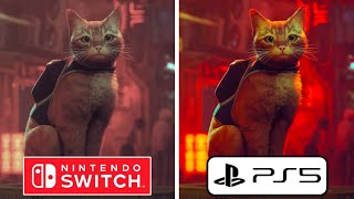 Stray PS5 vs Nintendo Switch Graphics Comparison [upl. by Ocire]