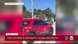 2 people drown in separate ocean incidents [upl. by Ravaj937]