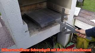 Grillen wie ein Profi Holzkohlegrill Edelstahlgrill Schwenkgrill [upl. by Rammaj]