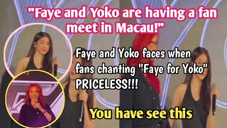 FayeYoko OMG Faye and Yoko reaction s to fans shouting quot Faye for Yokoquot PRICELESS [upl. by Vona57]