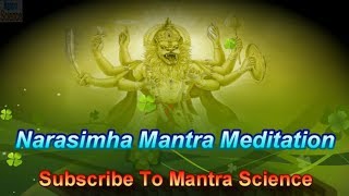 Narasimha Mantra Meditation  Ugram Veeram Mahavishnum  Sankkrit amp English Text Version [upl. by Solakcin]