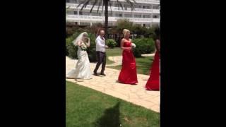 Nissi Beach Wedding Dance  Lydia amp Michael [upl. by Melloney]