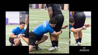 Atavus Football  1 Knee Tackle Choice Drill [upl. by Jenna]