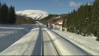 956 Hours Train Journey to the Norwegian Arctic Circle WINTER 1080HD SlowTV [upl. by Kale]