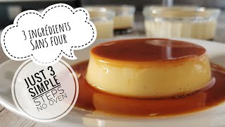 crème caramel en 15 min avec juste 3 ingredients  creme caramel in 15 min with just 3 ingredients [upl. by Latsyrc]