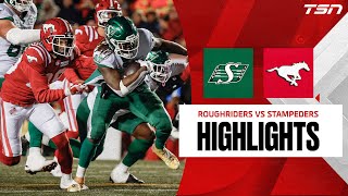 CFL WEEK 16 Calgary Stampeders vs Saskatchewan Roughriders FULL HIGHLIGHTS [upl. by Nwahsal]