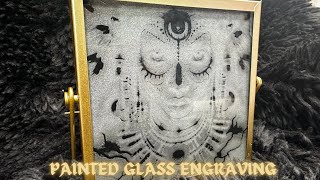 Painted Glass Technique for Engraving [upl. by Annasor426]