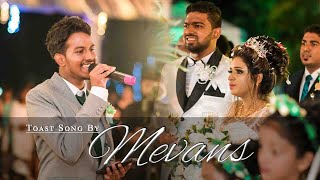 WEDDING TOAST SONG BY MEVANS DARALL AND CLEENA  GOAN WEDDING TOAST SONG [upl. by Jose804]