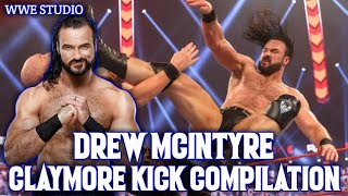 Drew McIntyre Claymore Kick Compilation WweStudio [upl. by Jeanette]