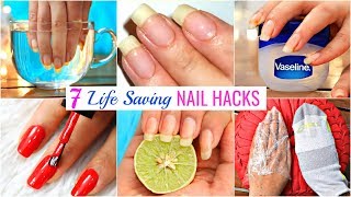 7 Life HACKS To GROW NAILS Fast amp Strong  Beauty DIY Remedy Anaysa [upl. by Atsejam]