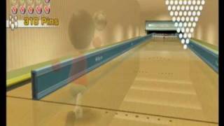 Wii Sports Bowling Wurfkraft 890 Pins Max platin [upl. by Ermengarde711]