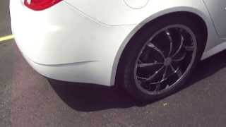 HILLYARD CUSTOM RIMampTIRE 2009 PONTIAC G6 ROLLING ON 20 inch CHROME RIMS WITH BLACK INSERTS [upl. by Aciretnahs]