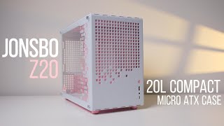 A Pink White Jonsbo Z20 mATX Gaming PC Build [upl. by Laniger988]