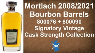 Mortlach 20082021 Bourbon Barrels Signatory VintageCask Strength h Whisky Review by WhiskyJason [upl. by Hank]