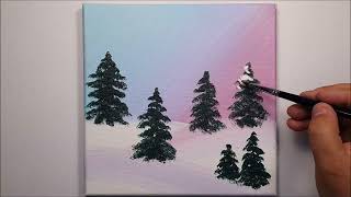 KING ART WINTER SNOW N 235 PAINTING TUTORIAL [upl. by Beulah71]