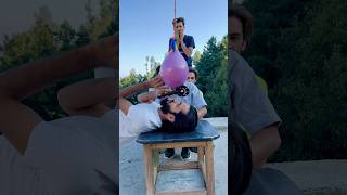 “ Day 362 “ Balloon 🎈 Cutting Game 🤣 foryou baloonchallenge funny gamewithballoons halloween [upl. by Adnilemre]