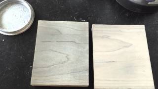 Drift wood gray on HARD MAPLE stained with Reclamation  White Oil [upl. by Atteynod180]