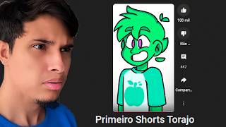 Reagindo ao Primeiro SHORTS dos Youtubers [upl. by Ynatsyd]