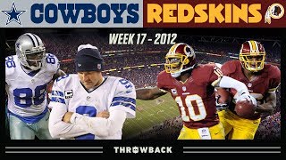 The NFC East Championship Cowboys vs Redskins 2012 Week 17 [upl. by Cinimod172]