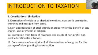 Income Taxation Chapter 1Introduction to Taxation Part 1b [upl. by Palmira696]