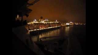 3 Queens in Southampton June 2012  QM2 Cruise [upl. by Eceirtal190]