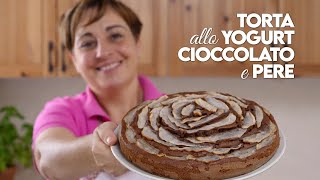 TORTA ALLO YOGURT CIOCCOLATO E PERE Ricetta Facile  Fatto in Casa da Benedetta [upl. by Inahteb]