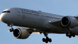 ✈️🛬VISTARA BOEING 7879 SUPER CLOSE LANDING🛬😎AT LONDON HEATHROW AIRPORT [upl. by Durrett]