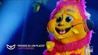 Caterpillar Performs quotFriends In Low Placesquot By Garth Brooks  Masked Singer  S6 E10 [upl. by Itsyrk713]