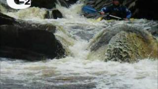 SCOTTISH WHITE WATER KAYAKING BLACKWATER [upl. by Ardnuasal]