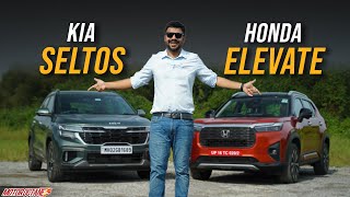 Honda Elevate vs Kia Seltos Comparison [upl. by Athalee735]