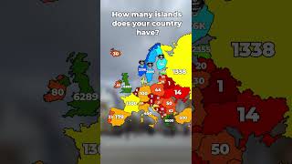 How Many Islands Does Your Country Have europe geography mapping [upl. by Naellij]