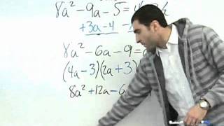 Algebra  More on Factoring Trinomials [upl. by Masao]