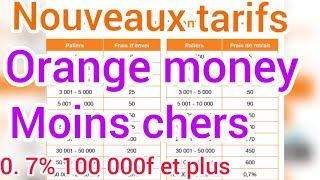 Nouveaux tarifs Orange money moins chers que WAVE [upl. by Onitnatsnoc]