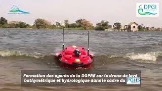 Formation des agents de la DGPRE sur le Drone de lève bathymétrique et hydrologique du PGIIS [upl. by Tneicniv682]