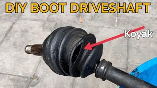 Kereta Bau Hangit amp Keluar Asap  Cara Tukar Boot Driveshaft [upl. by Atnahc]