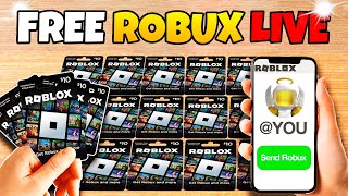 Free Robux Live 🔴 0 Views Everyone Live FREE ROBUX GIVEAWAY [upl. by Tager]