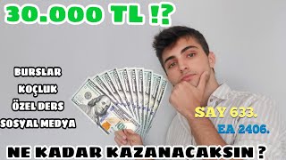 Derece Öğrencileri Ne Kadar Kazanıyor  KOÇLUK BURSLAR ÖZEL DERS YOUTUBE [upl. by Arytahs163]