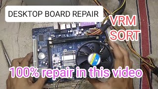 desktop motherboard repairdesktop motherboard vrm section repair [upl. by Ameluz]