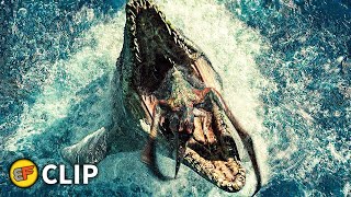 Pterosaur Attack Scene  Jurassic World 2015 Movie Clip HD 4K [upl. by Aicilra]