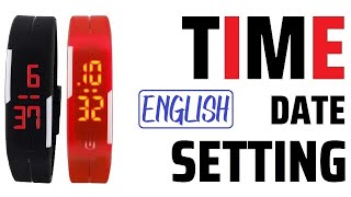 Pappi Haunt Led Band Watch  Time amp Date Settings  ENGLISH [upl. by Salvador]