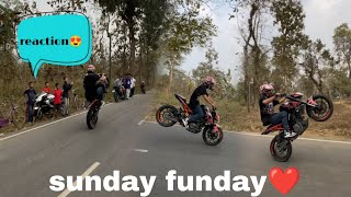 3rd gear wheelie 😍duke 250 without exhaust🔥 aji 3gear logai dilu🥂youtube explore ktm stunt [upl. by Niwred929]