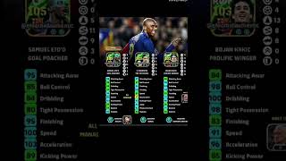 Best max training level Eto’o Morientes kirkicmax of Eto’o and Morientes efootball fifa fc24 [upl. by O'Driscoll]