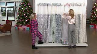 Hookless French Damask Shower Curtain with BuiltIn Liner on QVC [upl. by Letsirhc]