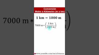 Convertir de metros a kilómetros m a km [upl. by Olegnaleahcim]