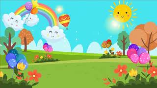 Kids Background Lots of Movement  Free Cartoon Background Loop [upl. by Trainor]